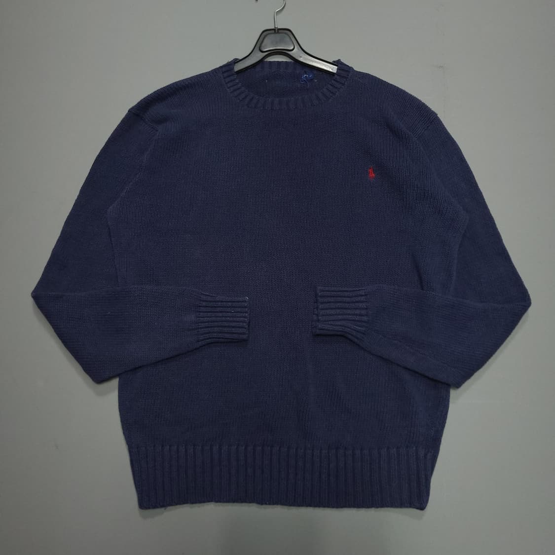 폴로 랄프로렌 코튼 니트 네이비L 상품이미지2