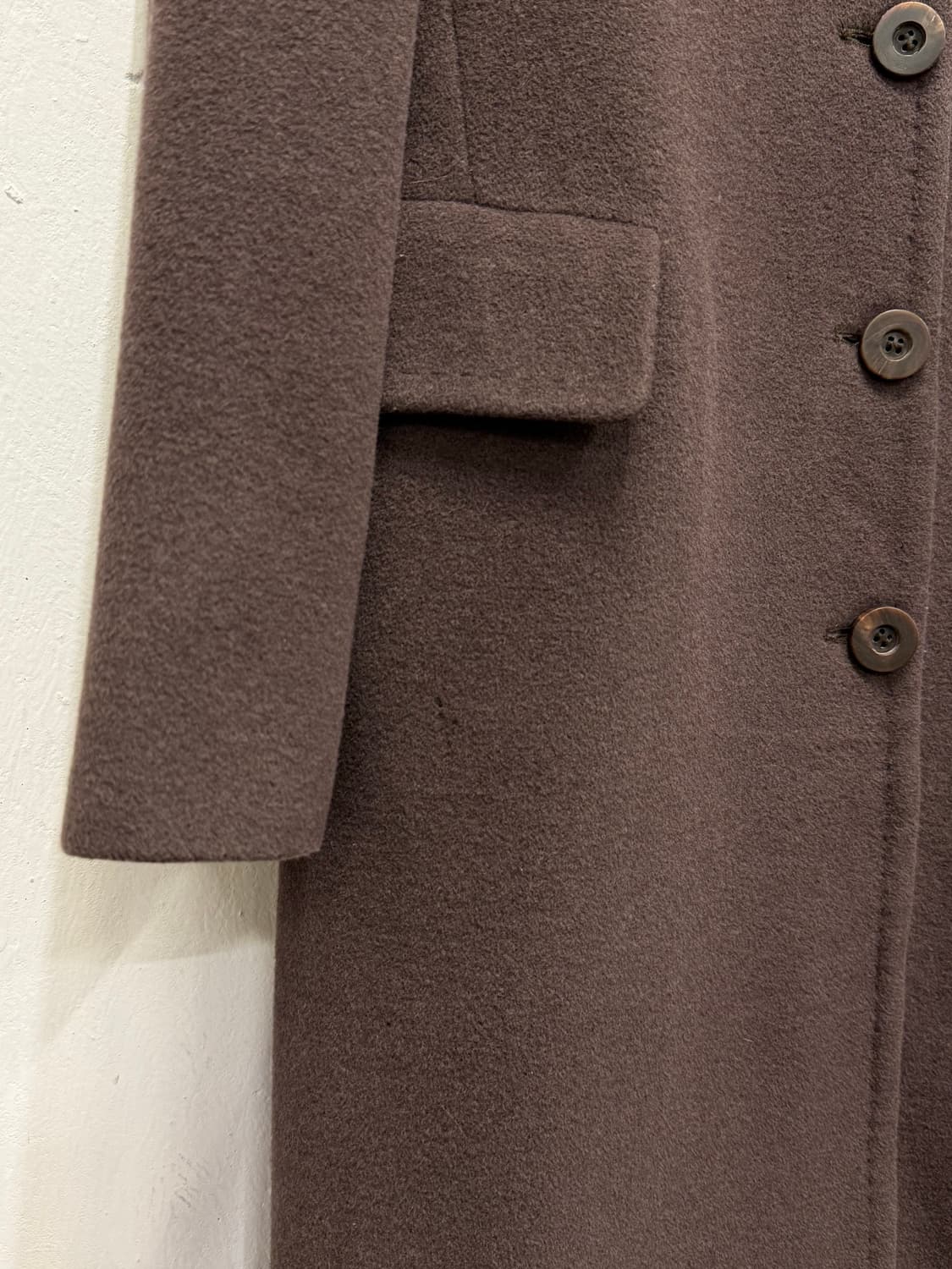 55) Italy MARELLA Dark Brown Angora Coat 상품이미지5