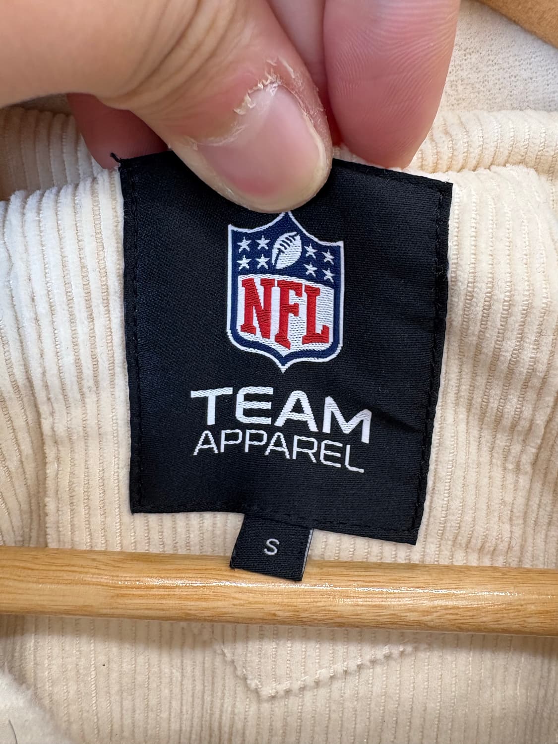 NFL 아이보리 대왕 뽀글이 후리스 후드 자켓 상품이미지7