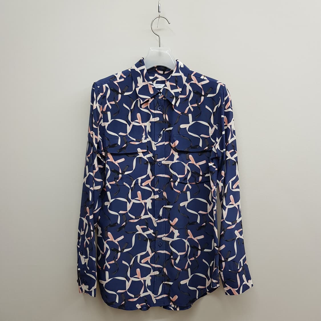 이큅먼트 실크 소재 패턴 셔츠 블라우스 XS사이즈 상품이미지1