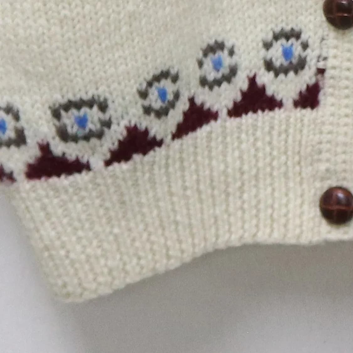 CHANGE 울 눈꽃 패턴 가디건 62043 상품이미지6