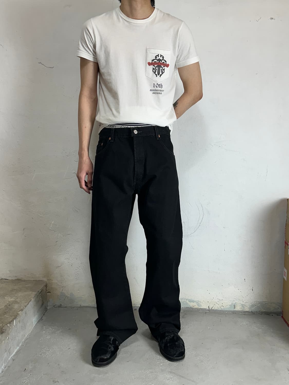 00's 빈티지 리바이스 517 블랙 부츠컷 리바이스 플레어진 상품이미지2