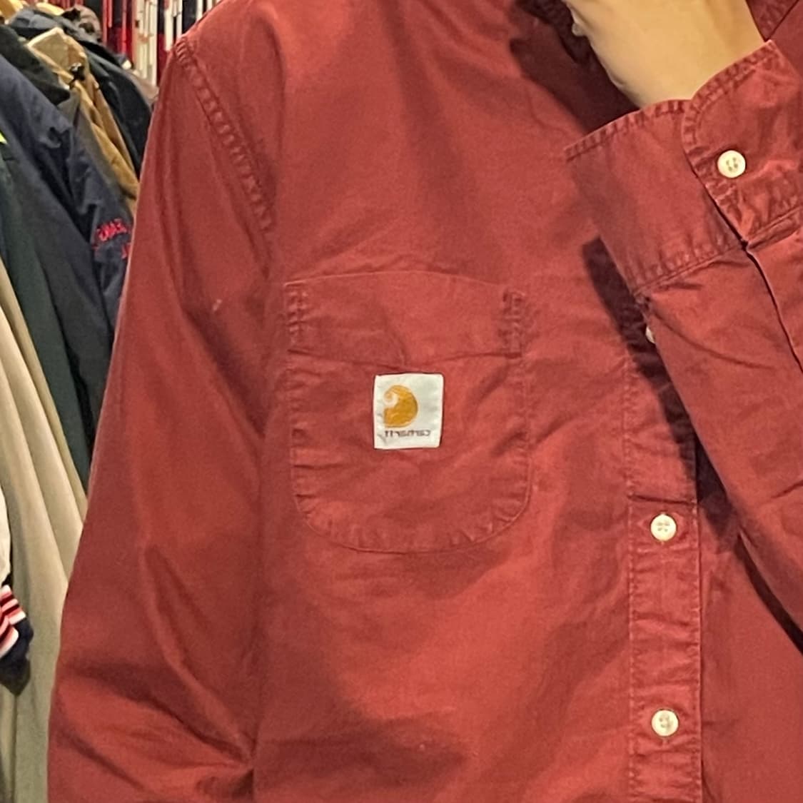 [IM] carhartt 칼하트 레드 긴팔셔츠 상품이미지5