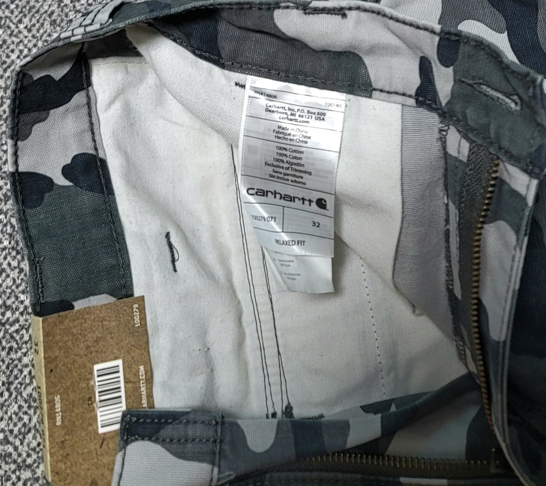 칼하트 카모 카고 반바지 32 -34 (새상품) 상품이미지5