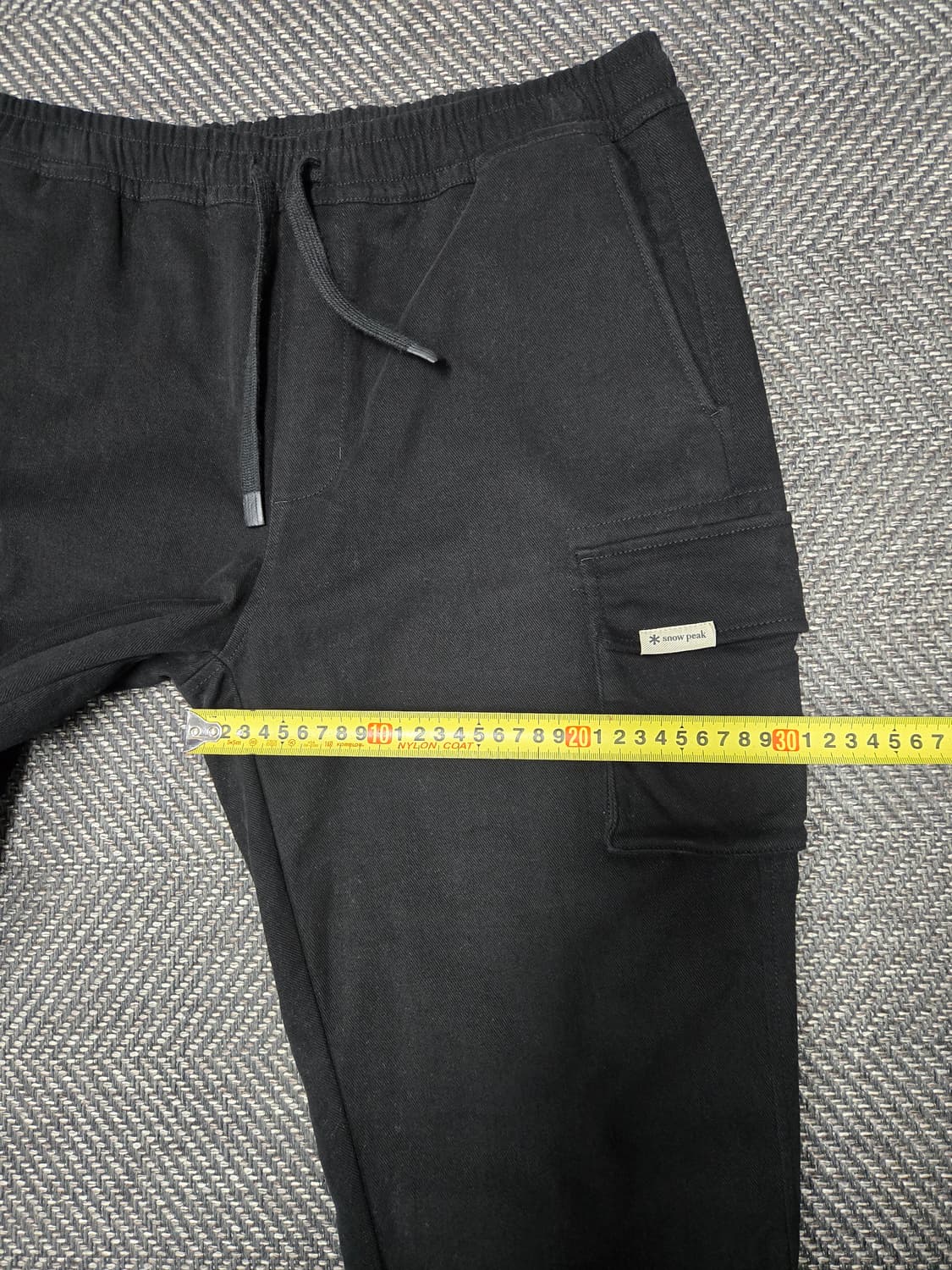 스노우피크 기모 블랙 카고 조거팬츠 상품이미지7