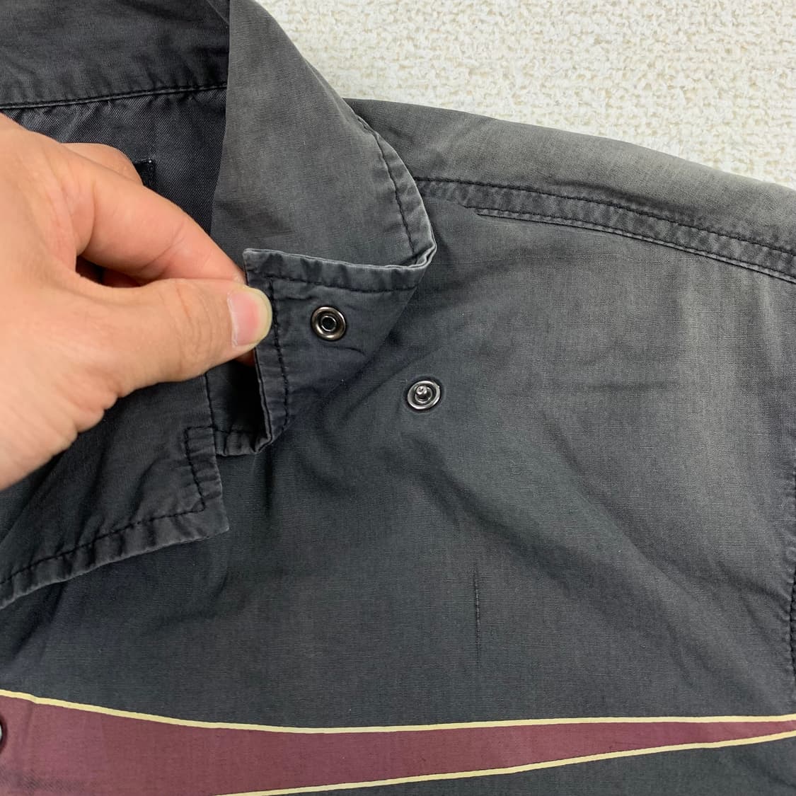 90‘s 할리 데이비슨 플레임 로고 페이드 하프 셔츠 상품이미지5