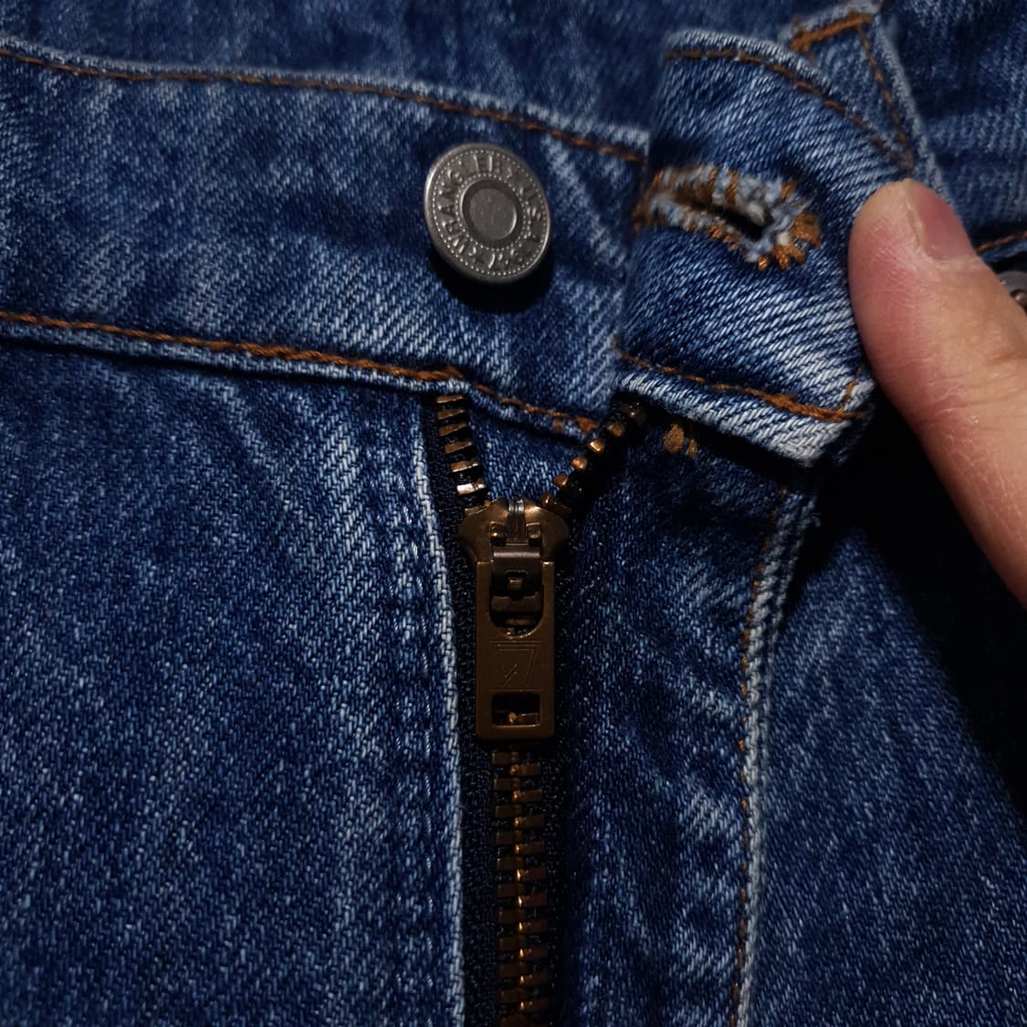 90s 랭글러 USA 어센틱 실루엣 중청 데님 팬츠 청바지 32-33인치 상품이미지7