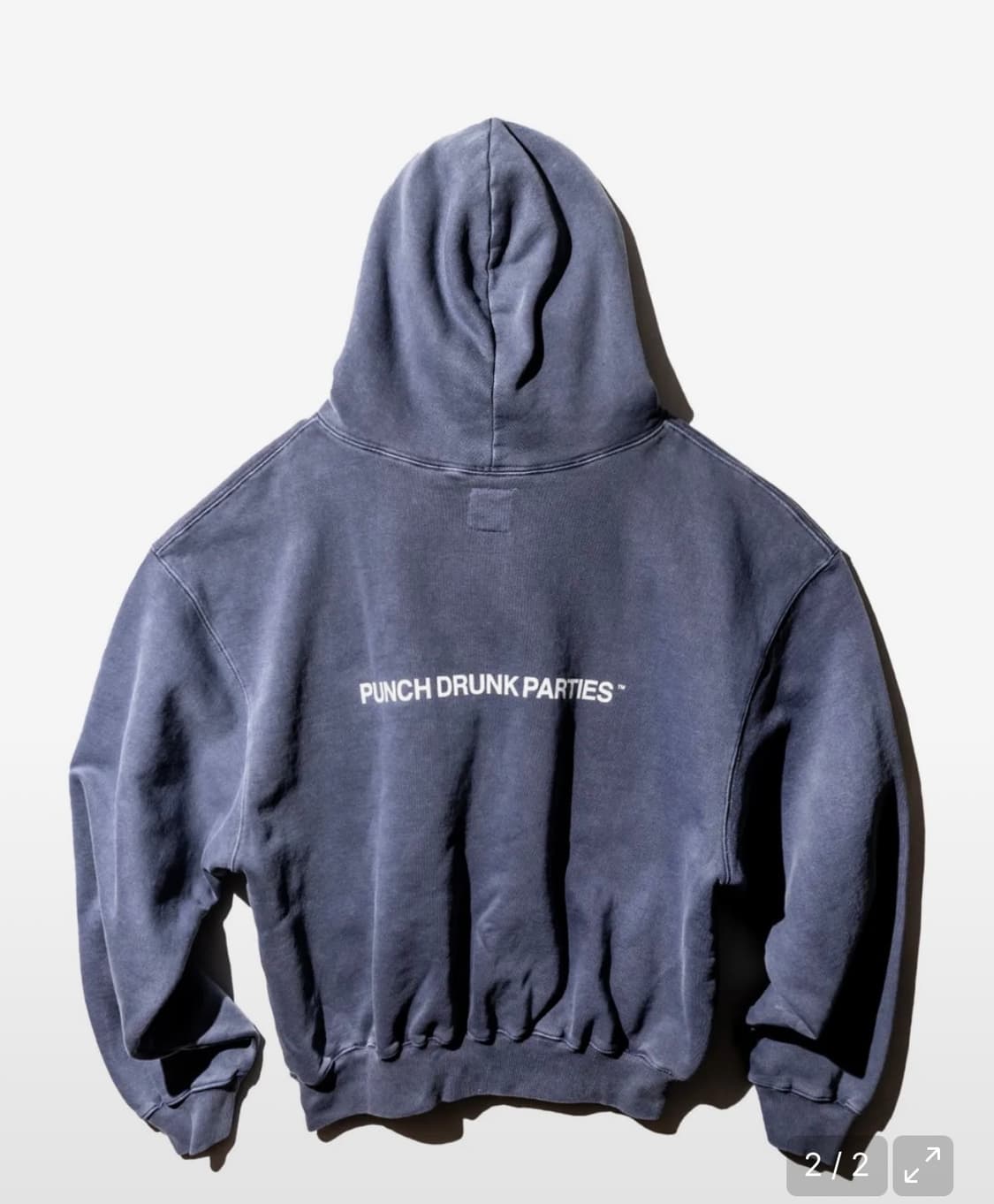 펀치드렁크 파티즈 garment dyed hoodie 상품이미지2