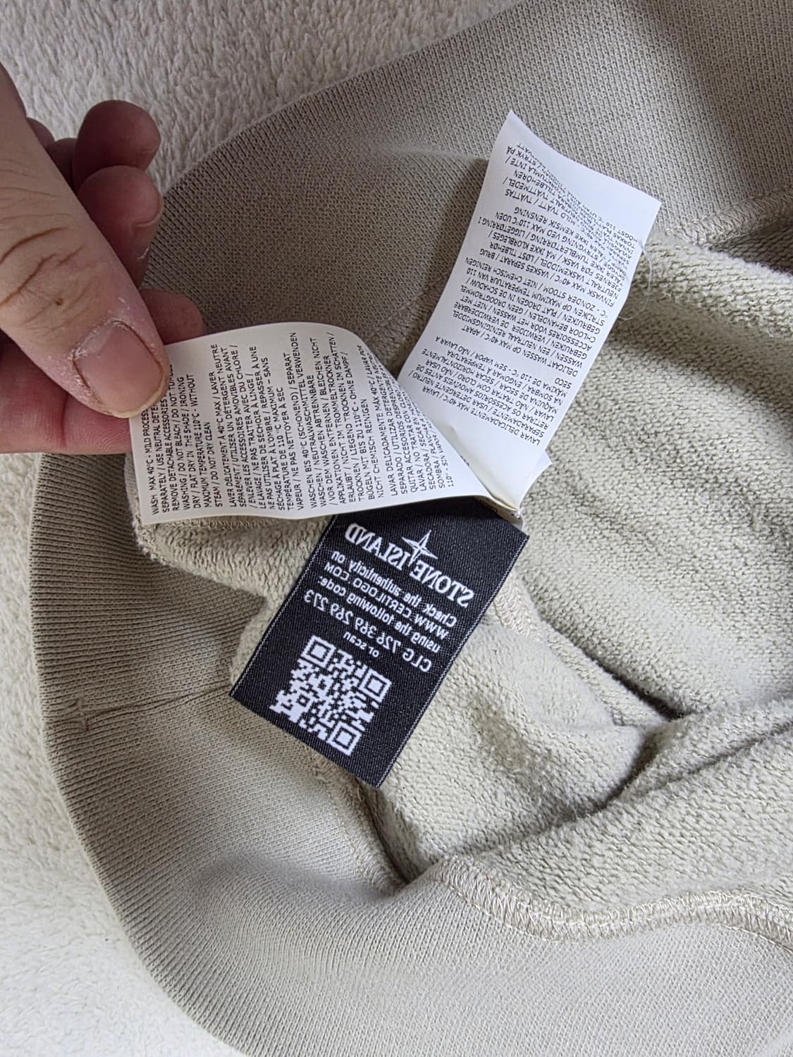 스톤아일랜드 반집업 베이지 남자  L. 100사이즈 상품이미지8