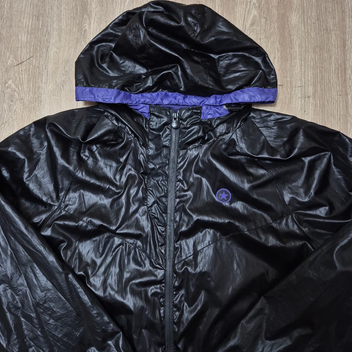 컨버스 원스타 로고 바람막이 후드 자켓 상품이미지2