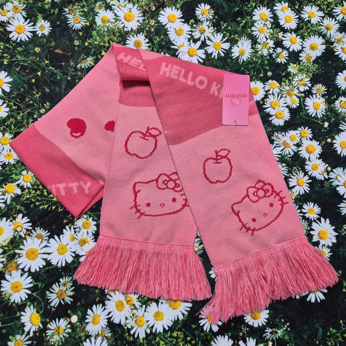 Hello kitty 헬로키티 핑크 머플러 목돌이 새상품 상품이미지1