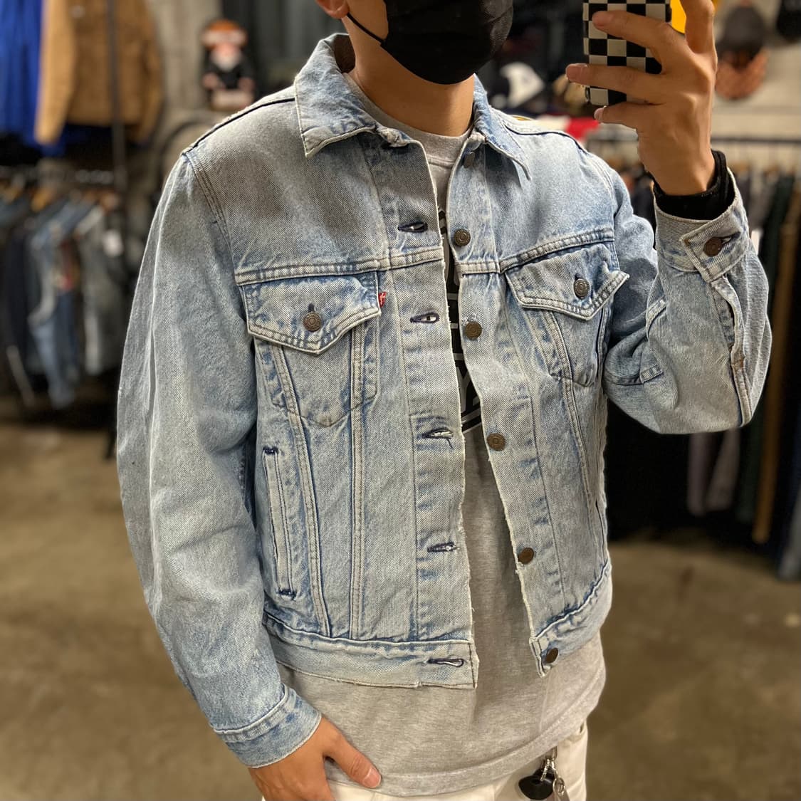 80s USA Levis 데님 트러커 자켓 (100) 상품이미지1