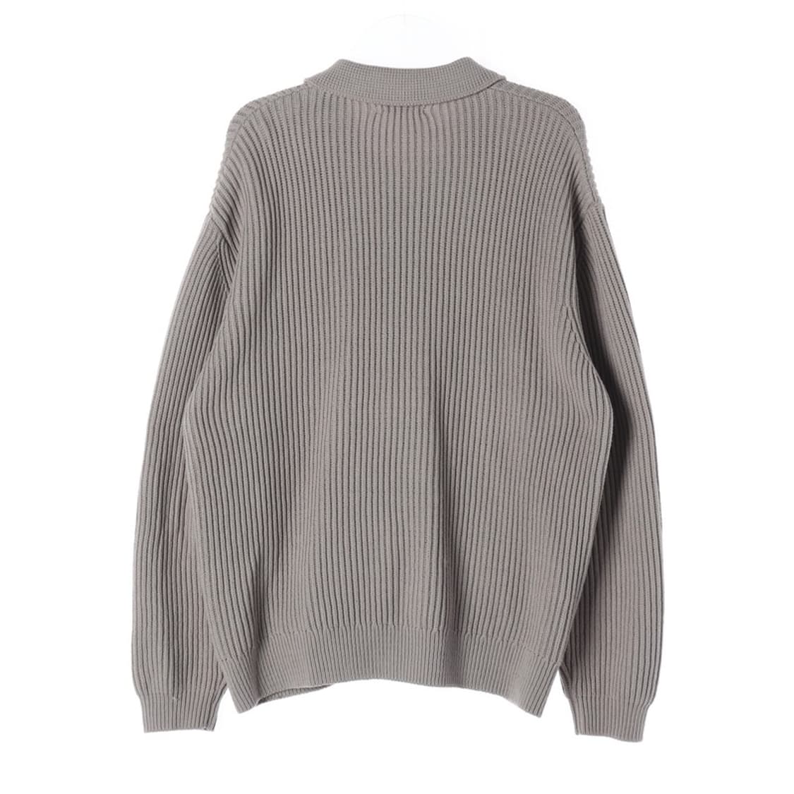 ZARA 리브드 코튼 블렌드 집업 가디건 L 상품이미지2