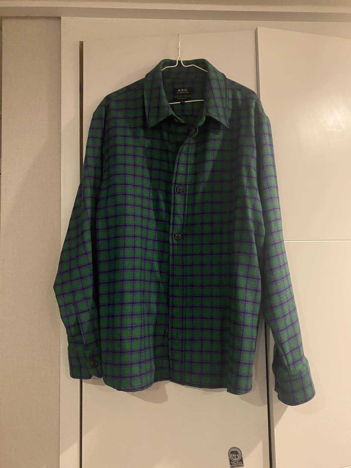 A.P.C 체크 셔츠 XL 상품이미지1