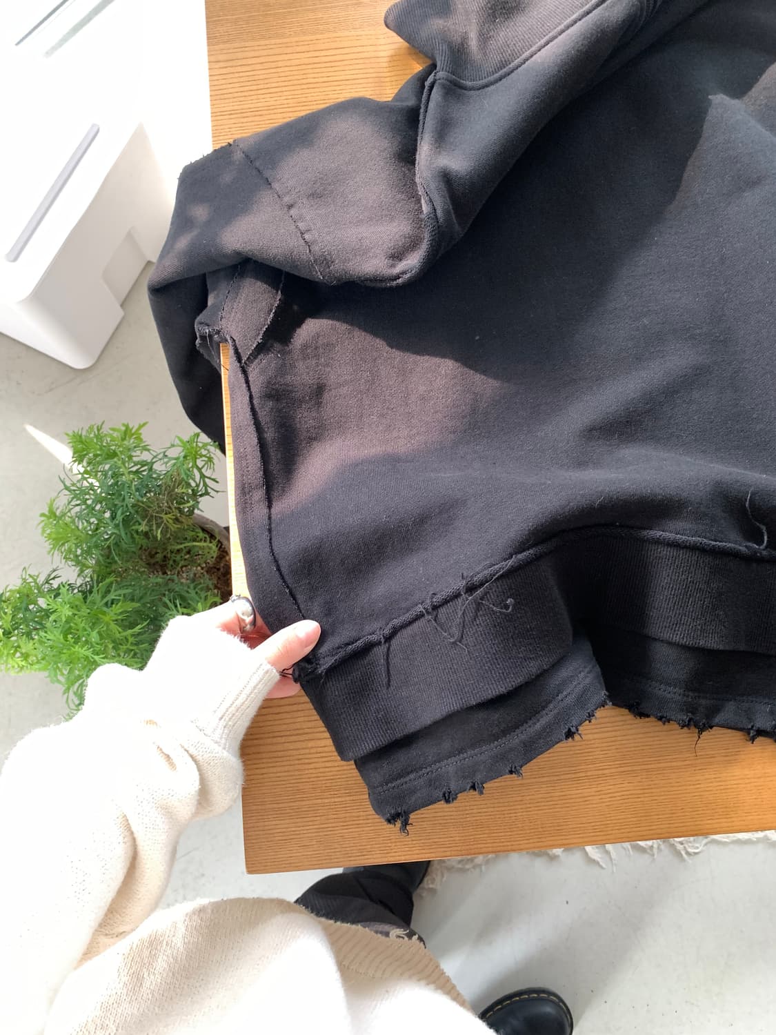 Perverze 퍼버즈 레이어드 하프 집 업 스웻 상품이미지5