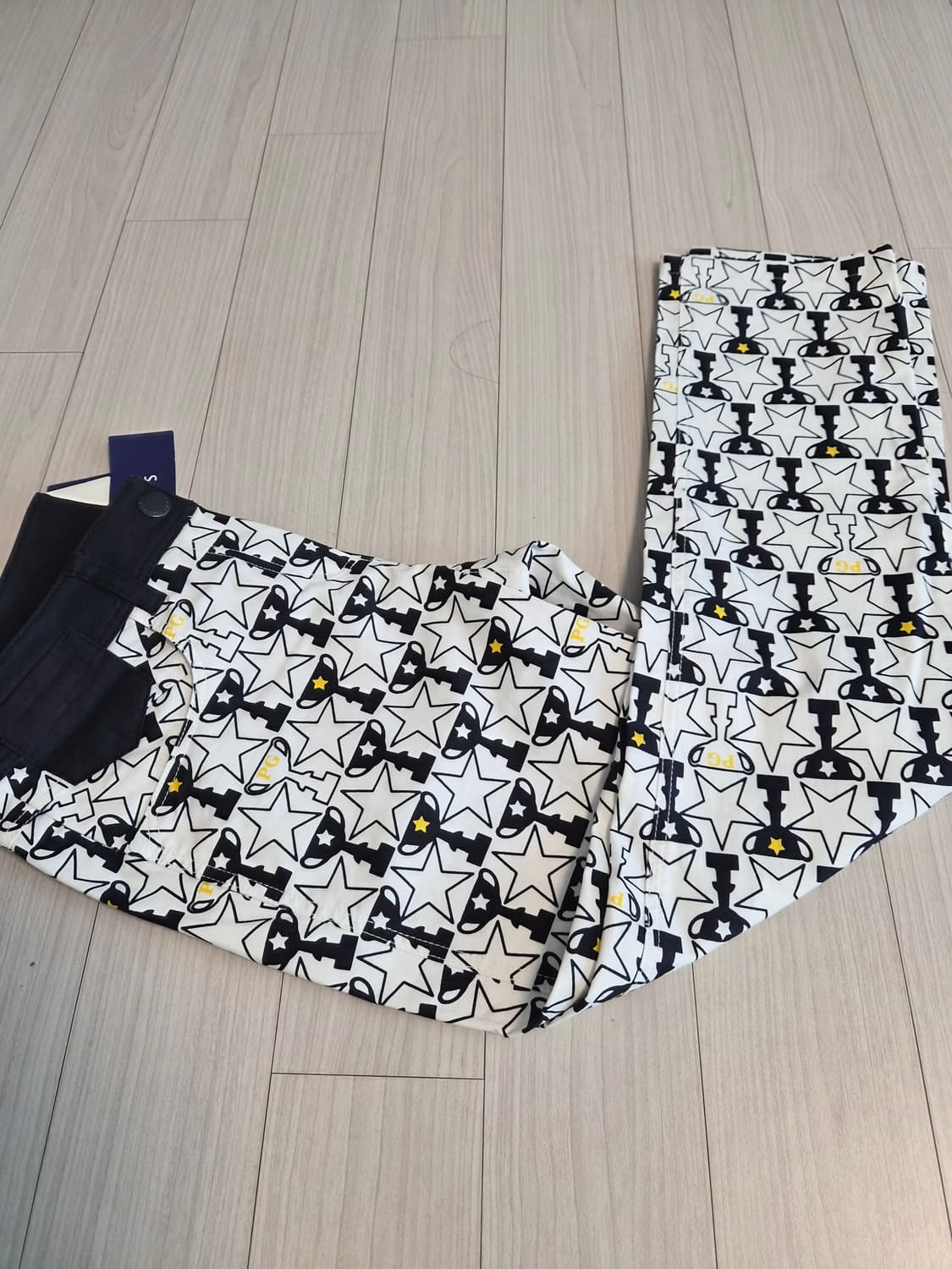 파리게이츠 정품 트로피 별 패턴 골프 팬츠 (새상품) 상품이미지5