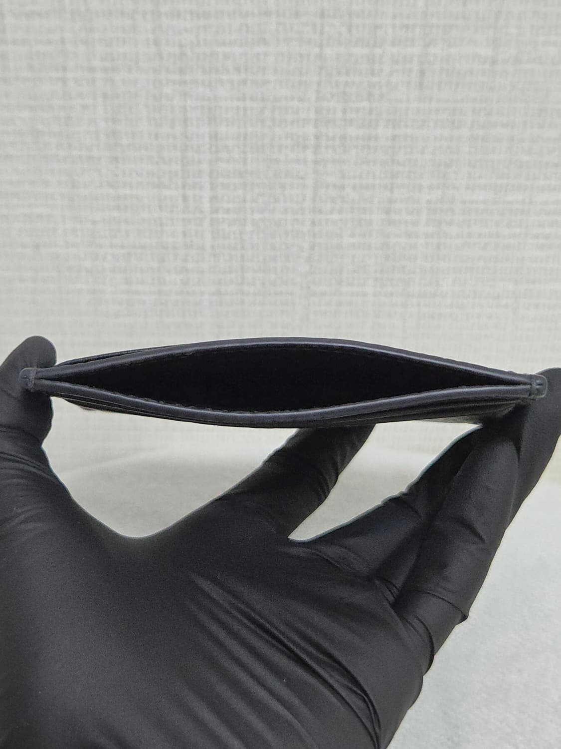 구찌 블랙 레더 카드지갑 / 25FW / 풀구성 상품이미지5