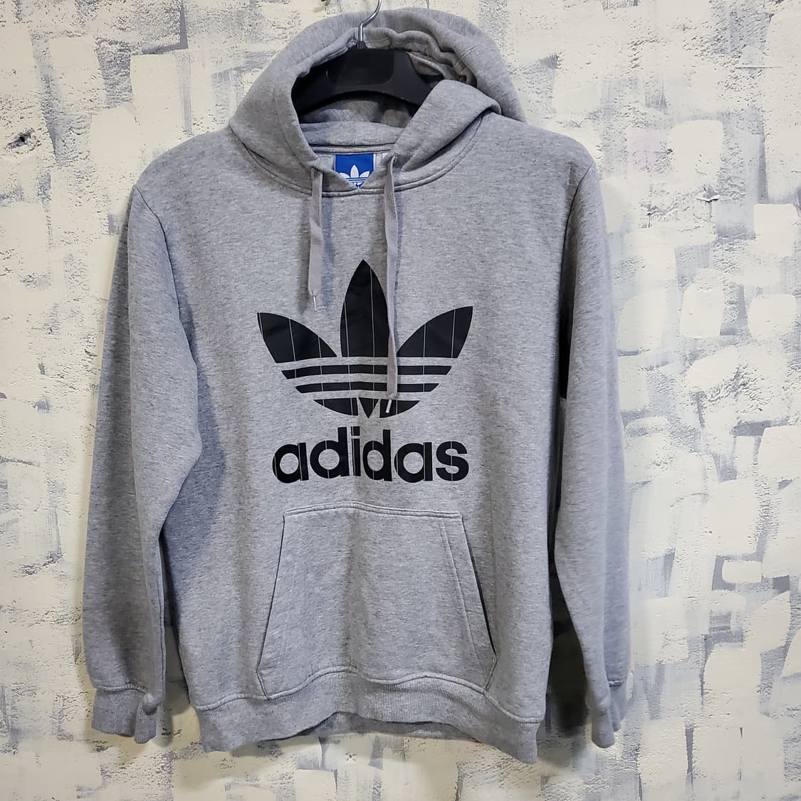 아디다스 파이어버드 기모 후드티 회색  상품이미지1