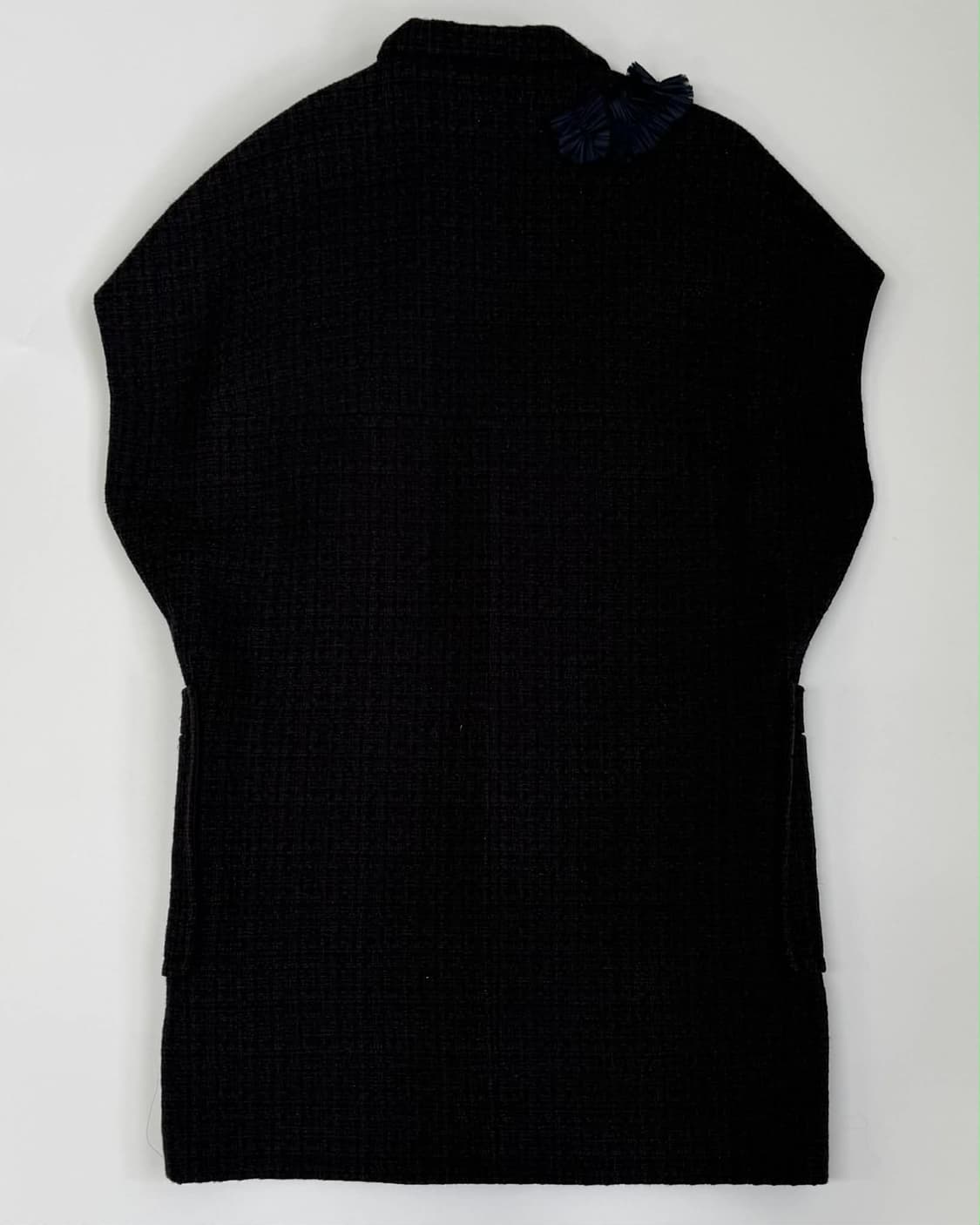 [55] 오브제 한섬 강진영 플라워 아플리케 트위드 롱 베스트 상품이미지2