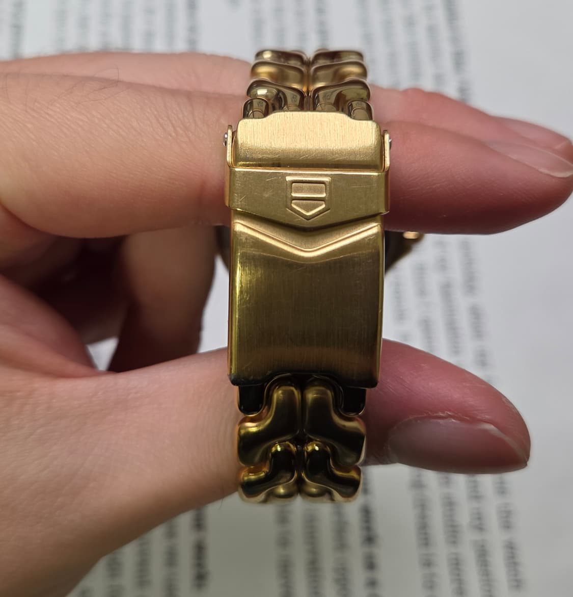 빈티지 태그호이어 셀(SEL) 프로페셔널 엘레강스 요구르트판 올금장 쿼츠 상품이미지7