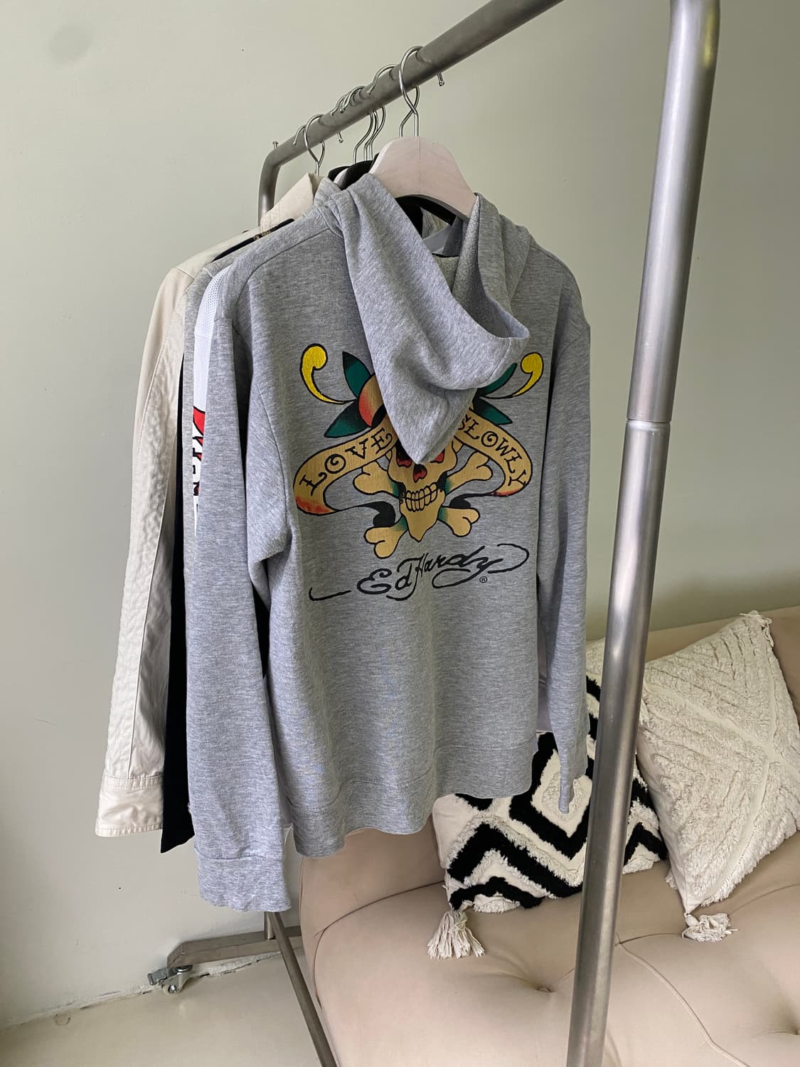 에드하디 스컬 후드집업 상품이미지5