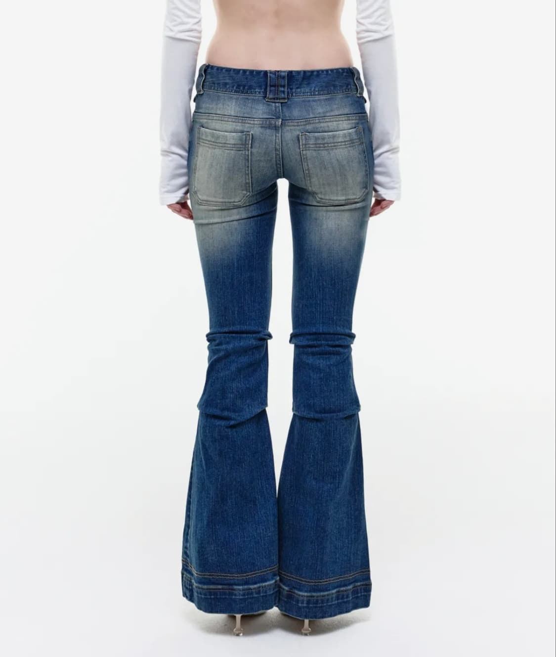 STUNNER FLARE DENIM PANTS M/BLUE 상품이미지2