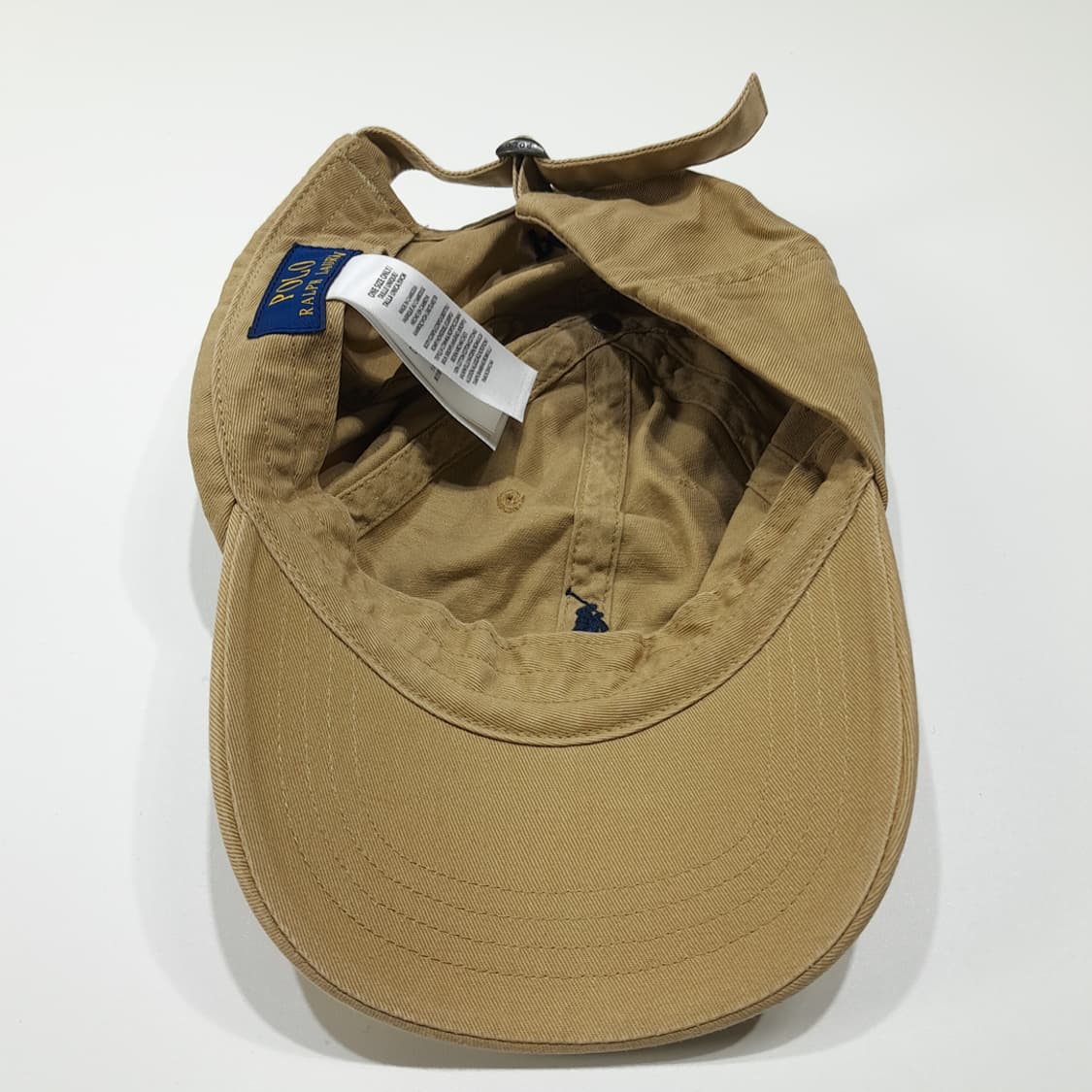 CL459 폴로 코튼 포니자수 베이지 볼캡 모자 상품이미지7