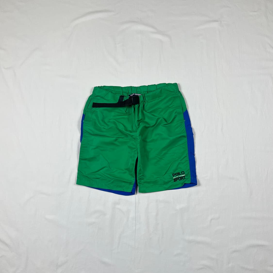 90‘s 폴로스포츠 스펠아웃 밴딩 스트랩 반바지 상품이미지1