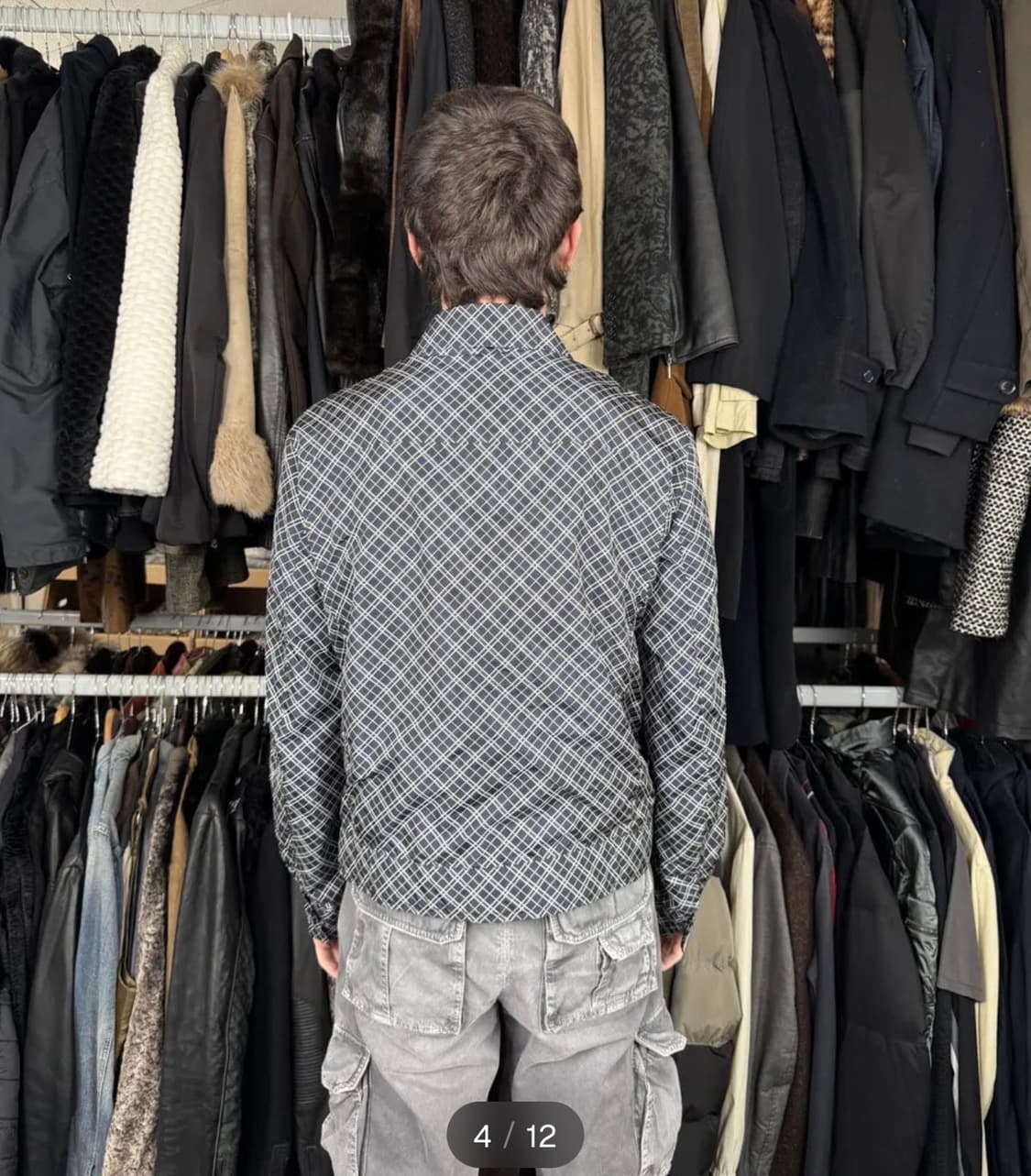 [52] 메종 마르지엘라 체크 블루종 상품이미지6