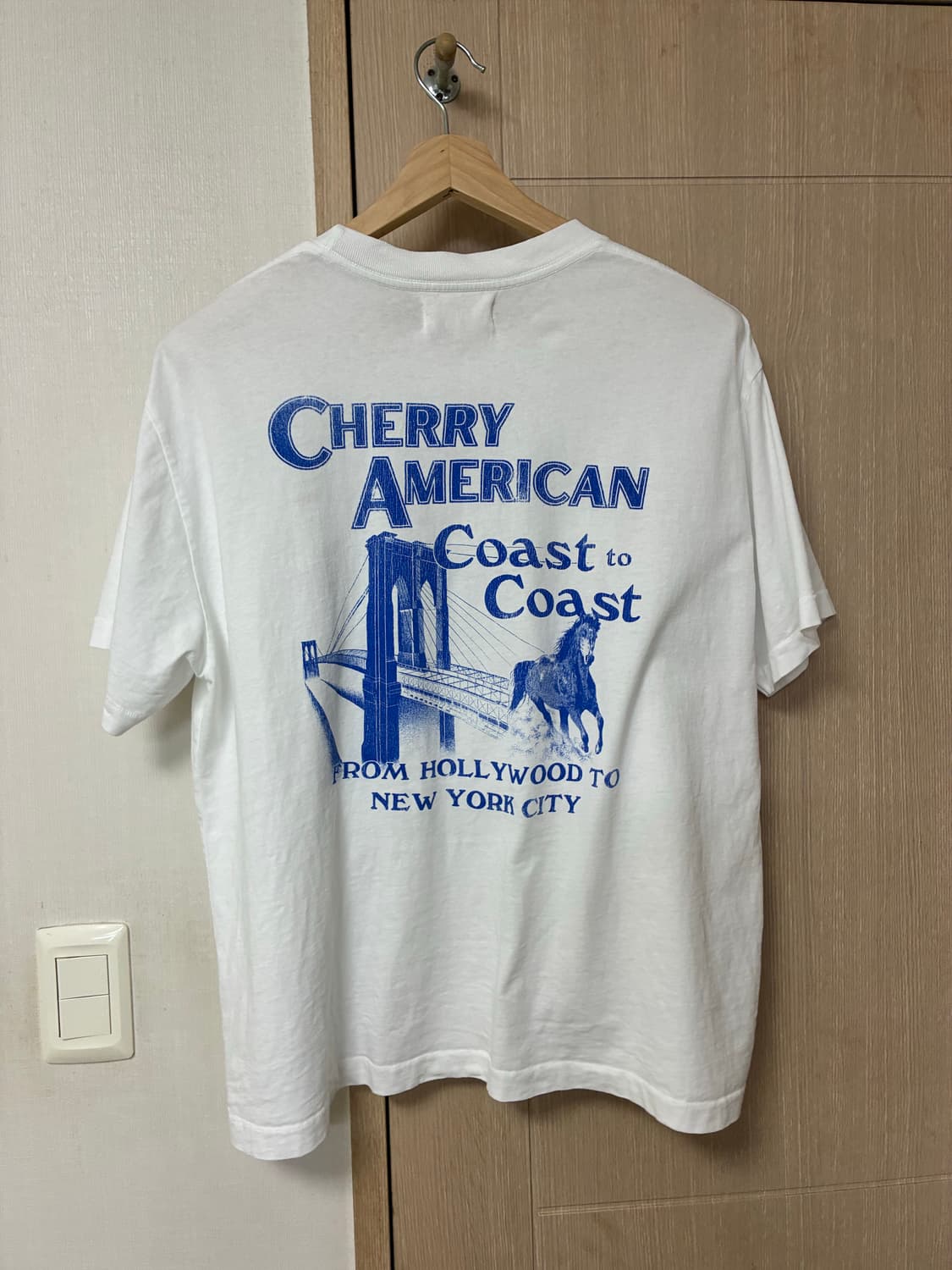 [M]cherry la 티셔츠 화이트 상품이미지4