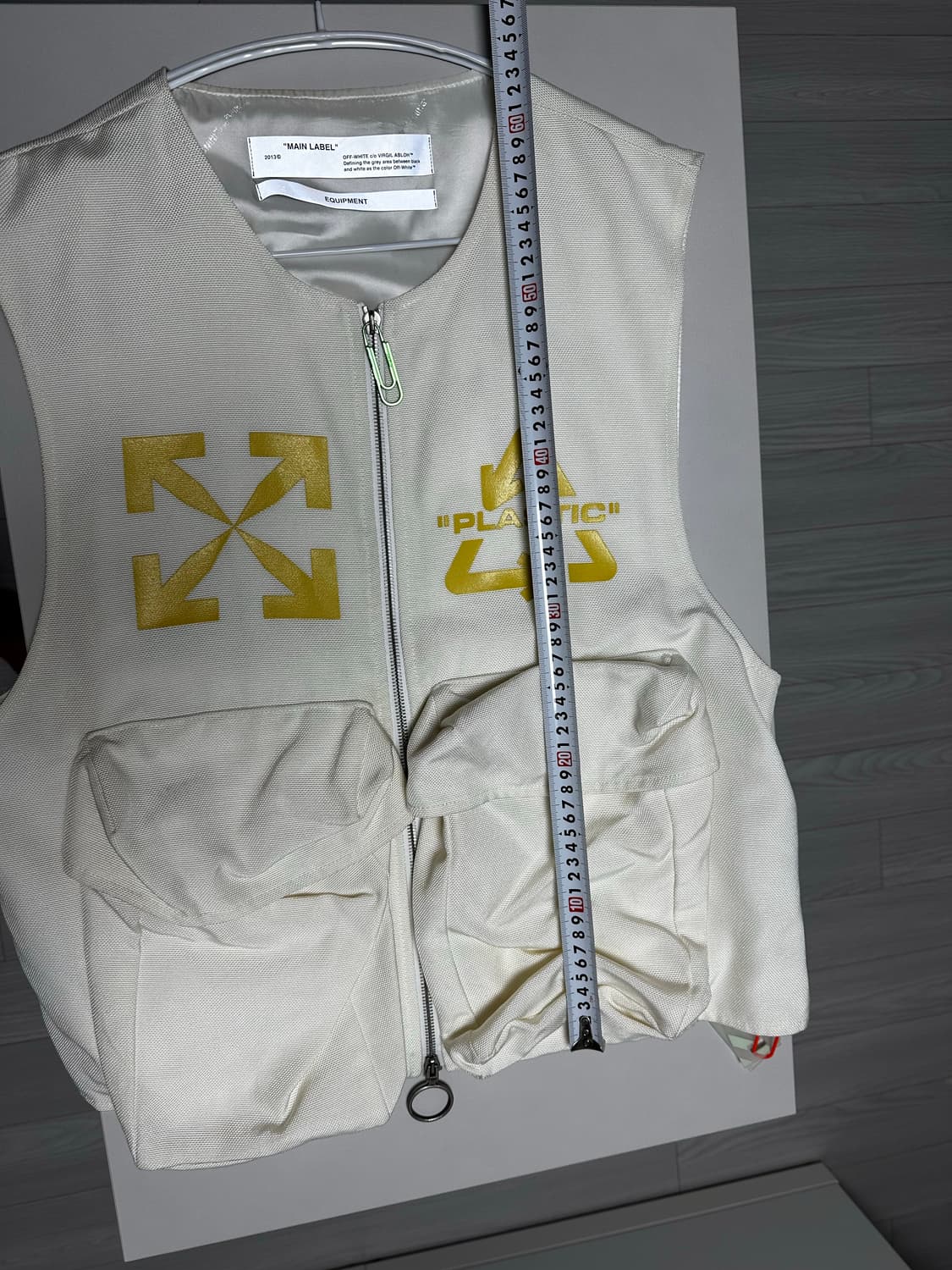 오프화이트 2013 초기 시즌 유틸리티 베스트 아이보리 정품 (버질 아블 상품이미지6