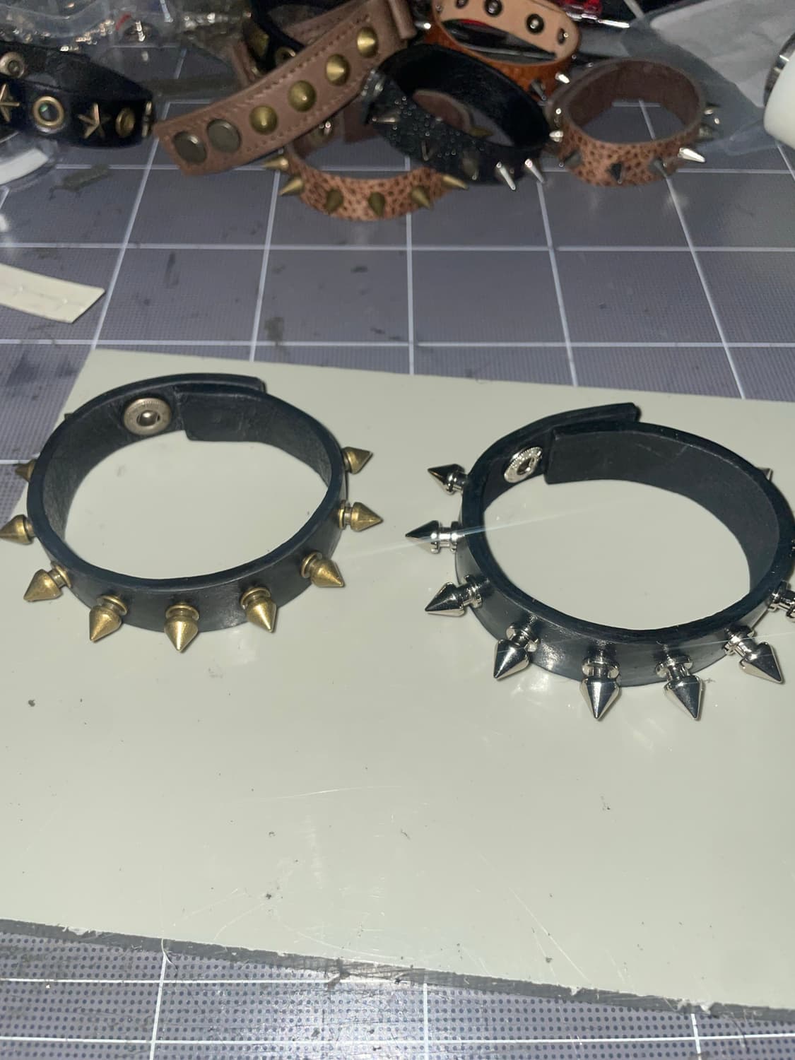 Studs leather bracelet (ver. 2) 상품이미지1