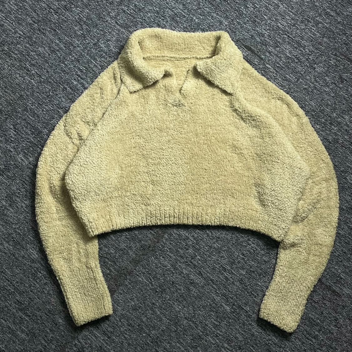 마뗑킴 부클레 크롭 니트블랙 o 1966 상품이미지1