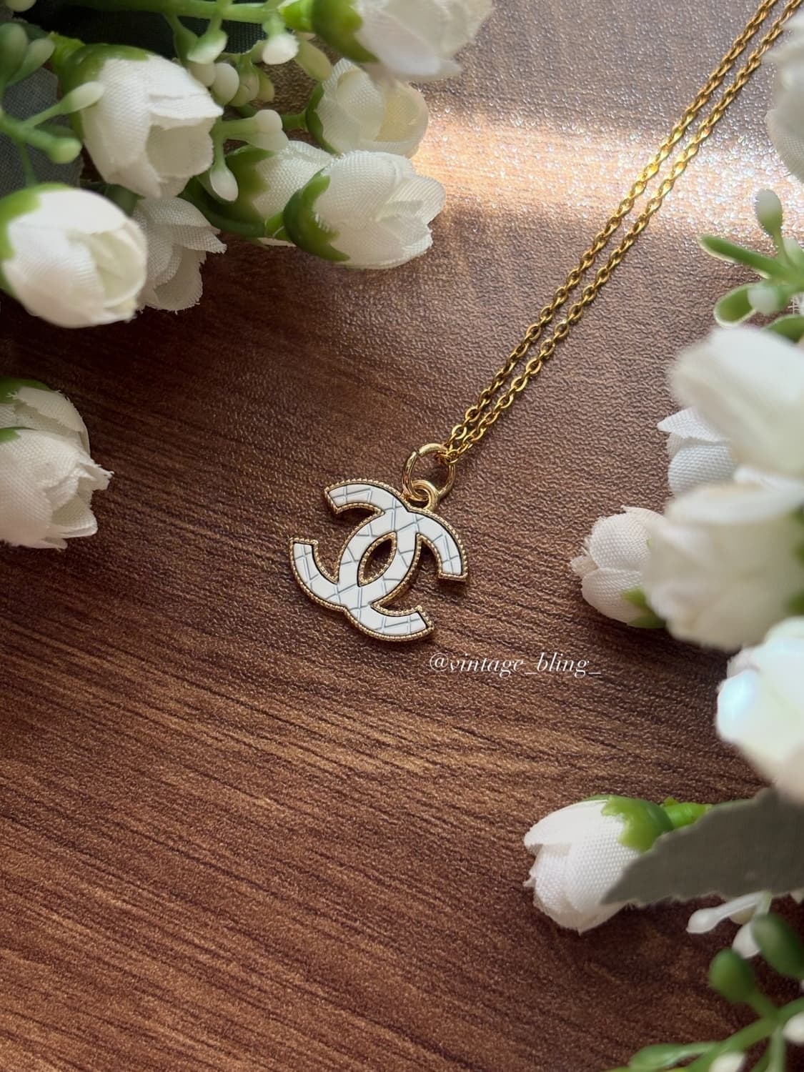 샤넬 로고 퀼팅 목걸이  상품이미지2