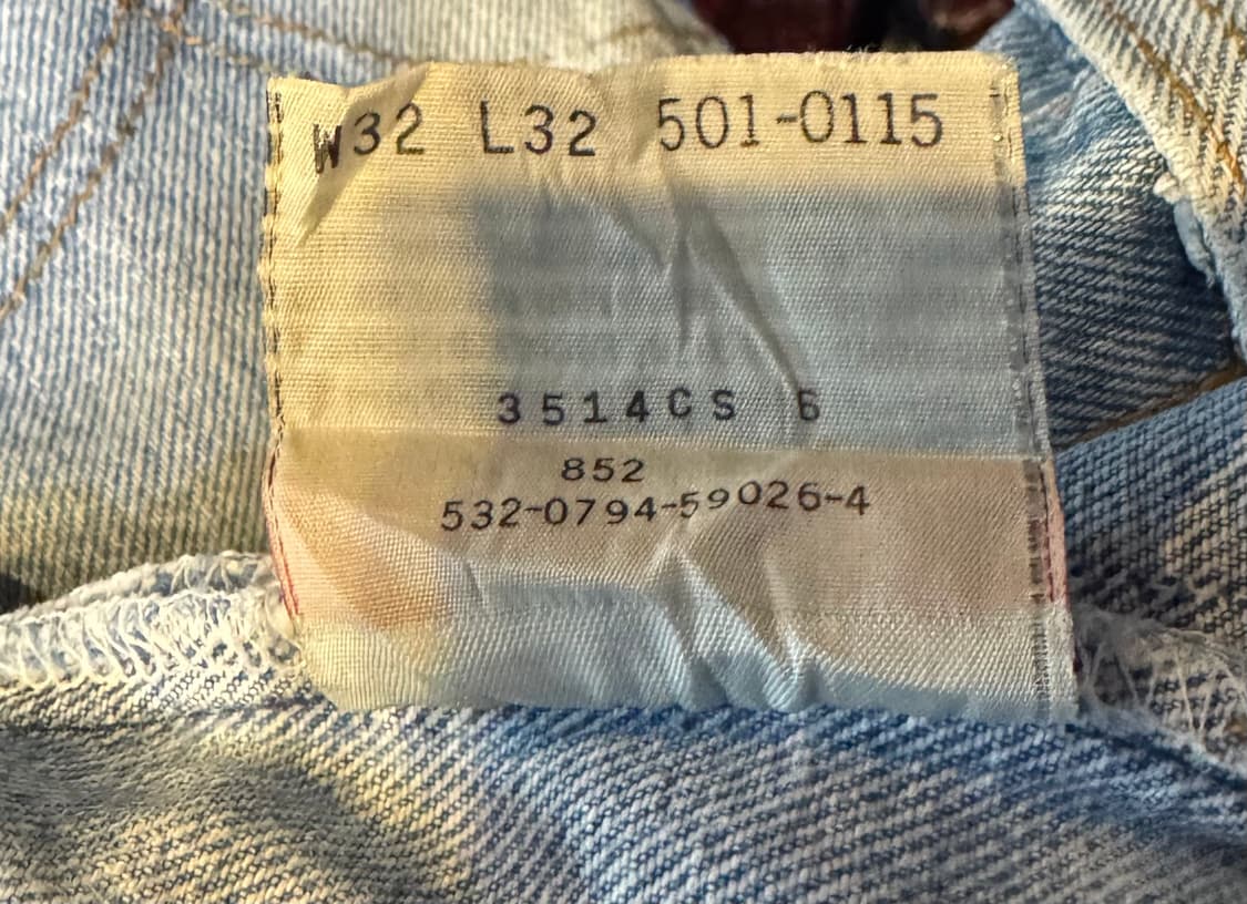 90s usa 빈티지 리바이스 501 데님 32(30~31) (557) 상품이미지5