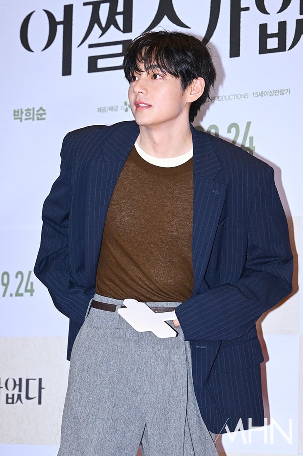 [새상품] 렉토 25FW 레이어드 울 티셔츠 브라운 상품이미지3