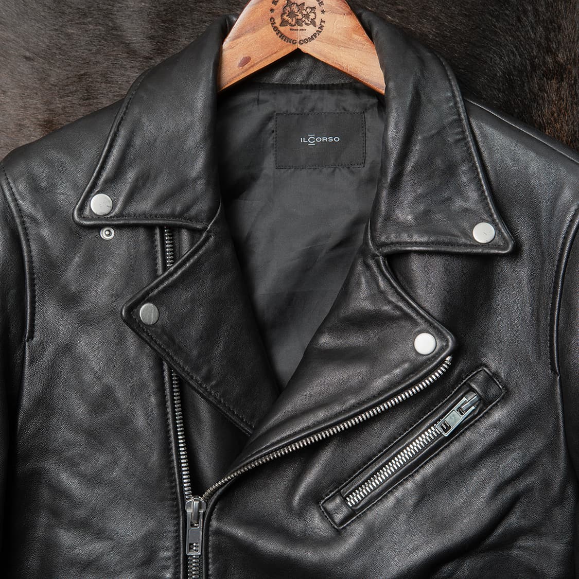 [100] 일꼬르소 램스킨 더블 라이더자켓 MO-2529 상품이미지2