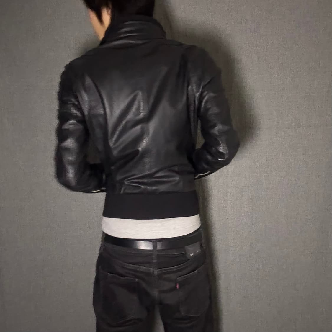 japan Vintage Black Leather Jacket 상품이미지7