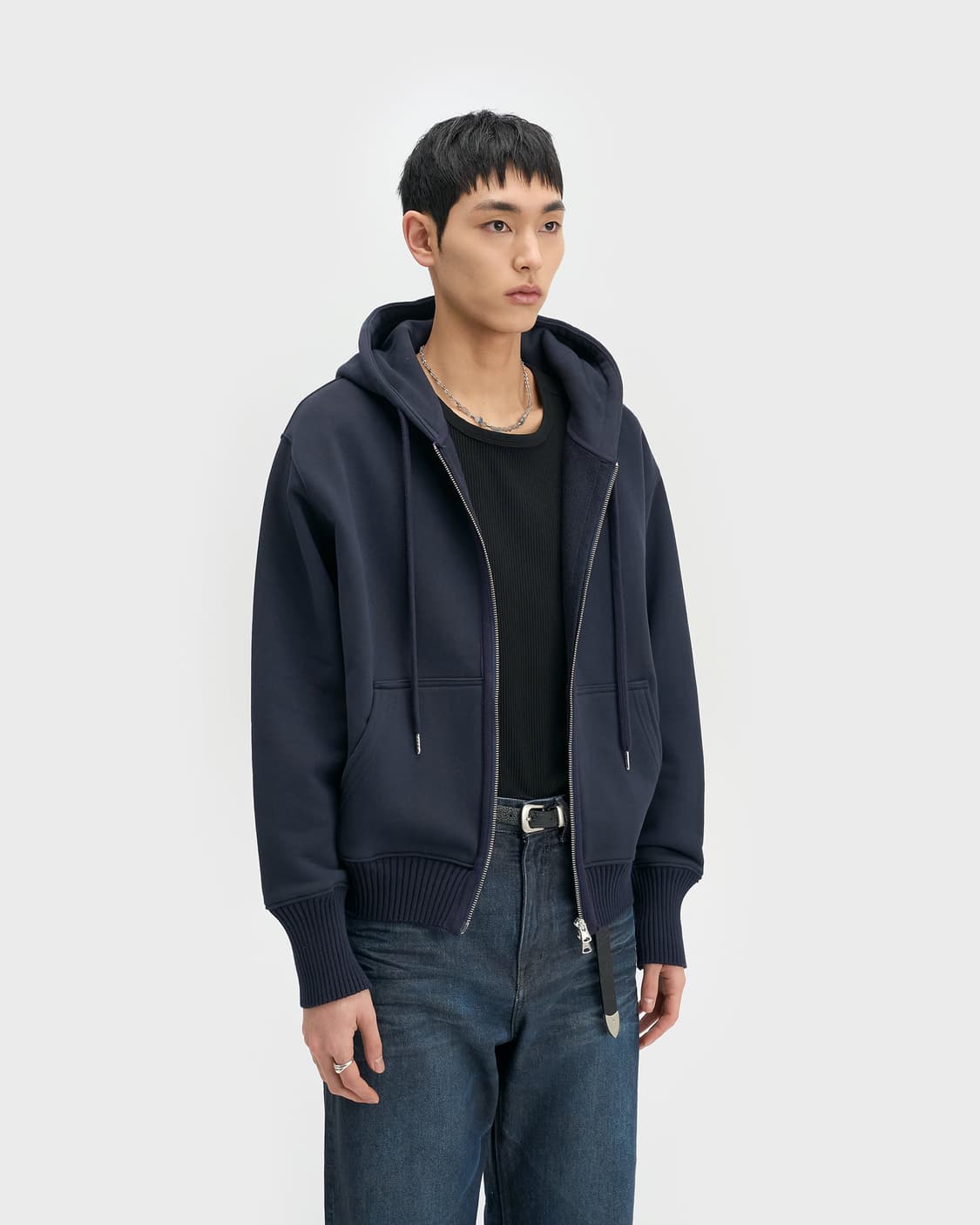 벨리에 유틸리티 후디 집업 - 네이비 상품이미지9