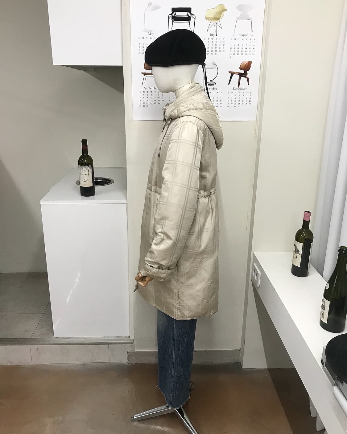 발망 은장 로고 후드 롱패딩 상품이미지9