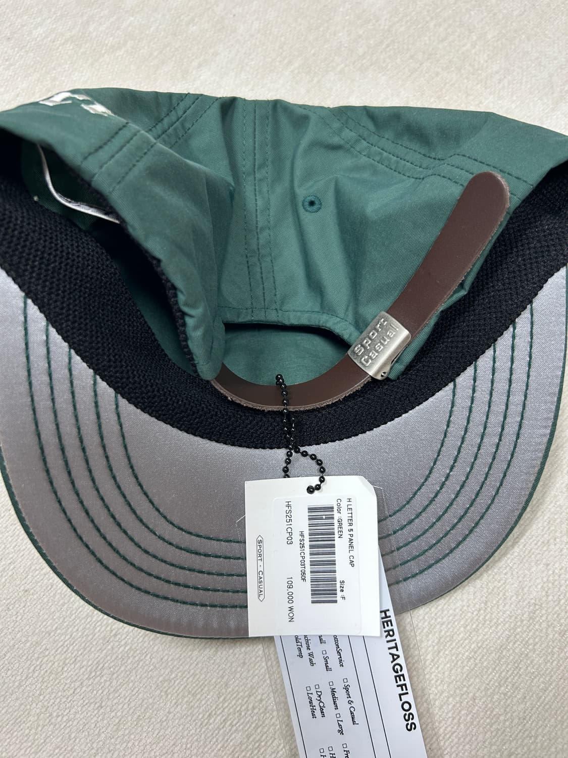 헤리티지플로스 모자 H LETTER 5 PANEL CAP 상품이미지2