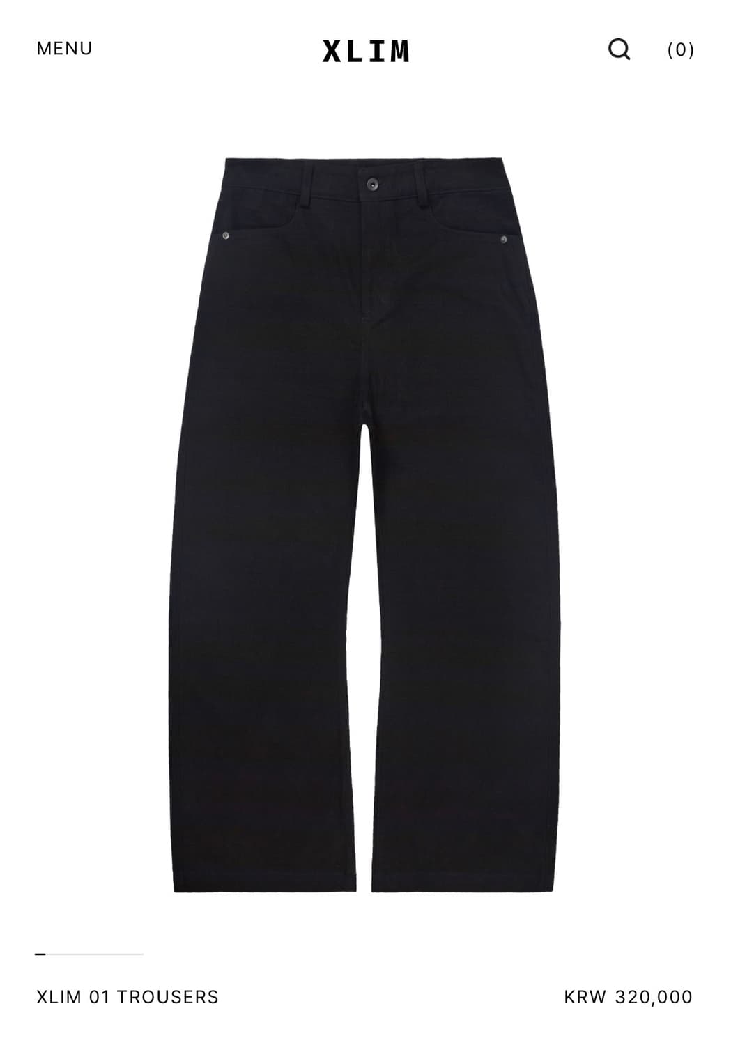 Xlim 시퀀스 01 trousers M 상품이미지1
