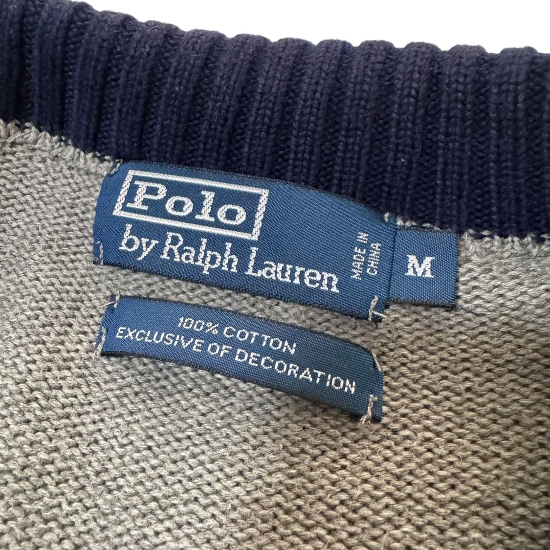 폴로 랄프로렌 그레이 반집업 니트 상품이미지2