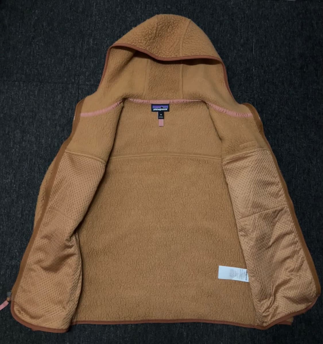 파타고니아 레트로 파일 플리스 후디 브라운 상품이미지4