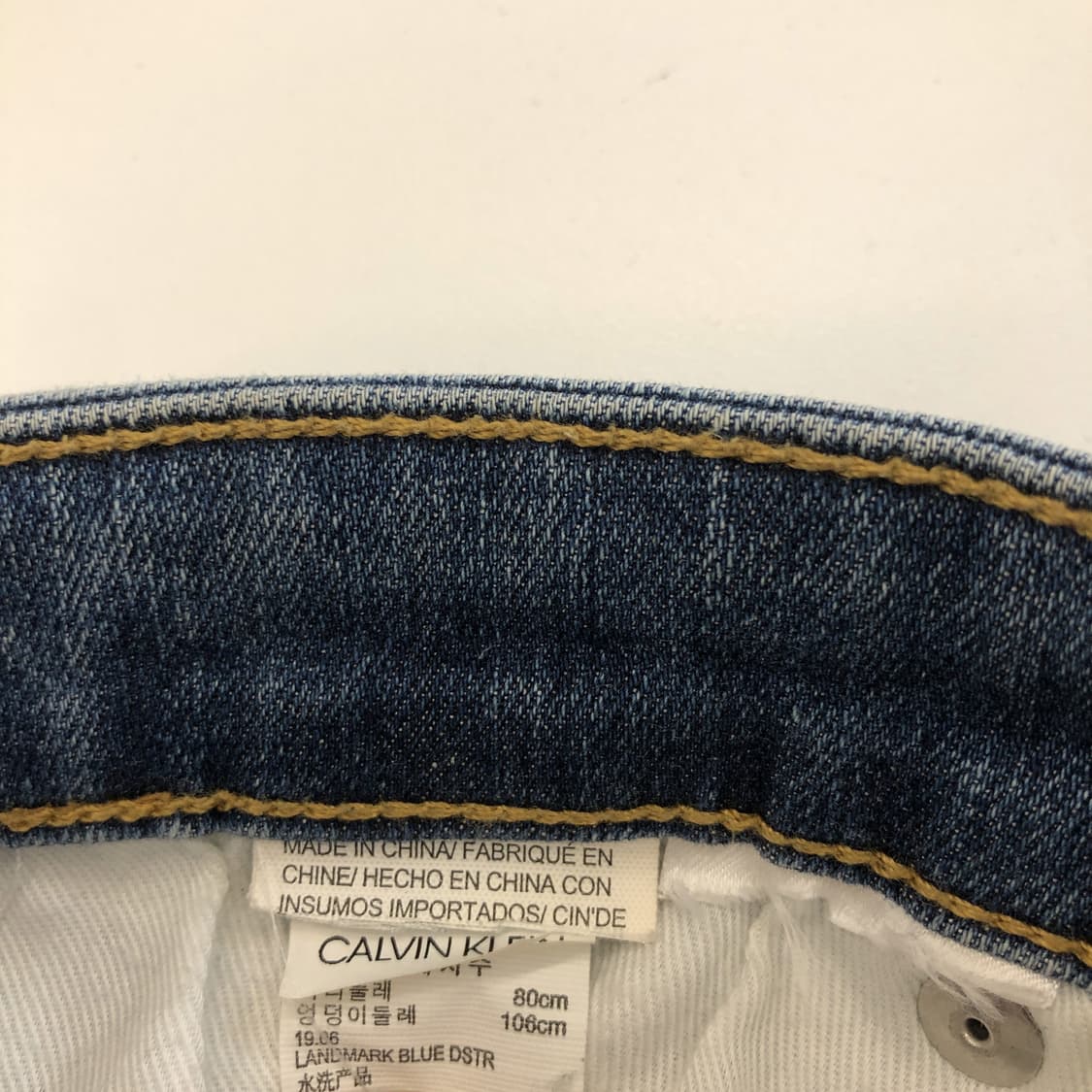 ck 캘빈클라인 레더패치 오리지널 데님진 32 인치 상품이미지5
