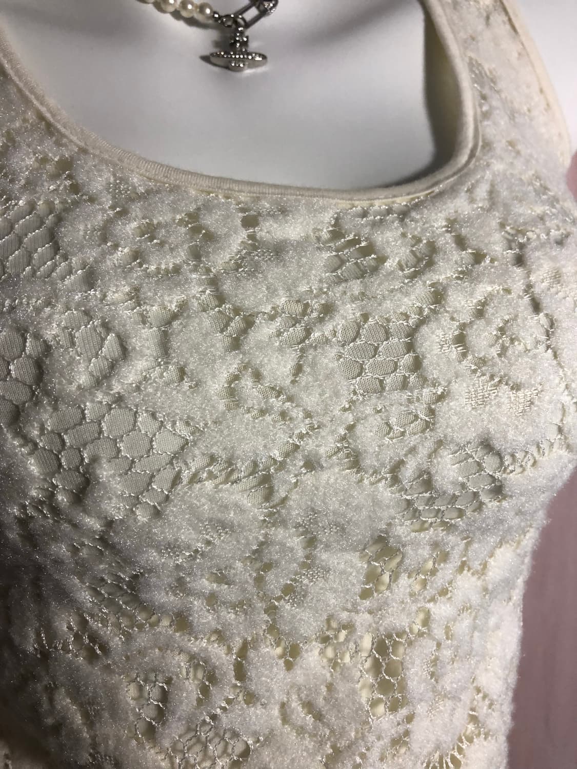 Cecil Mc Bee ivory sleeveless 상품이미지3