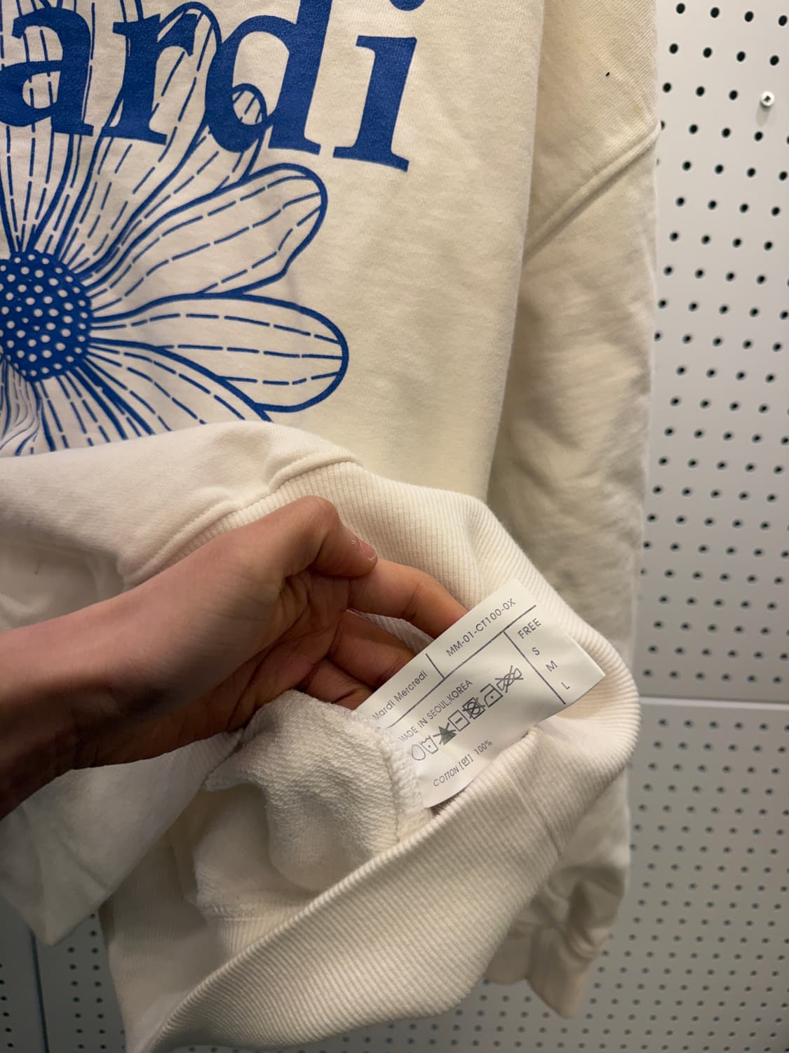 마르디 메크르디 플라워 빅로고 맨투맨 U356 상품이미지4