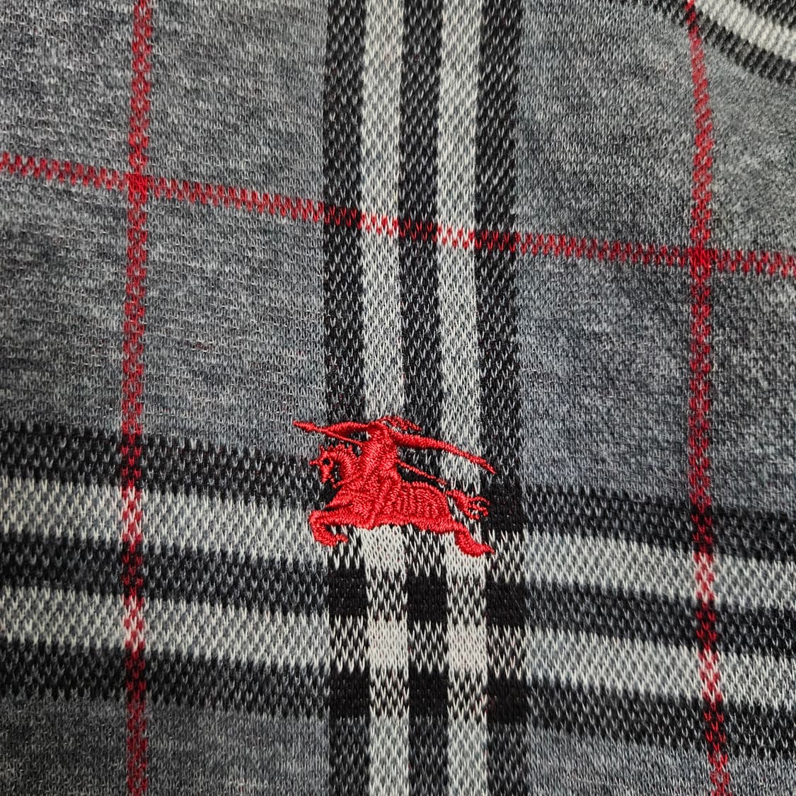 정품 90s 버버리 카라티 L 상품이미지5