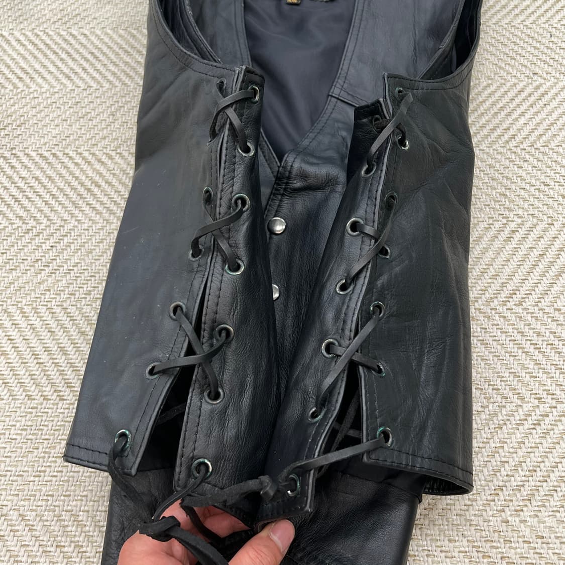 빈티지 리얼레더 베스트 r3514 상품이미지4