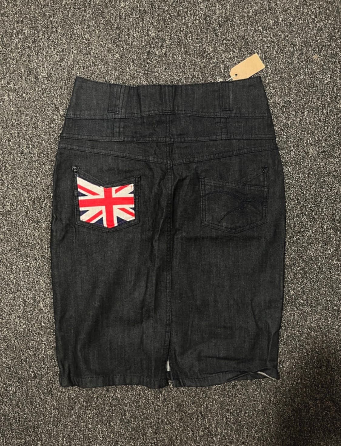 빈티지 영국 런던 다크청스커트 미디 uk10  상품이미지2